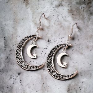 Moon & Star Earrings